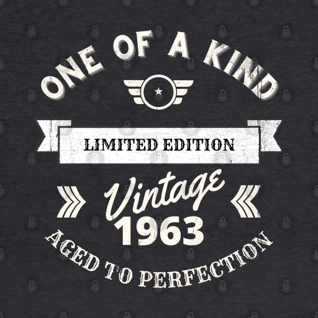 One of a Kind, Limited Edition, Vintage 1963, Aged to Perfection by Blended Designs